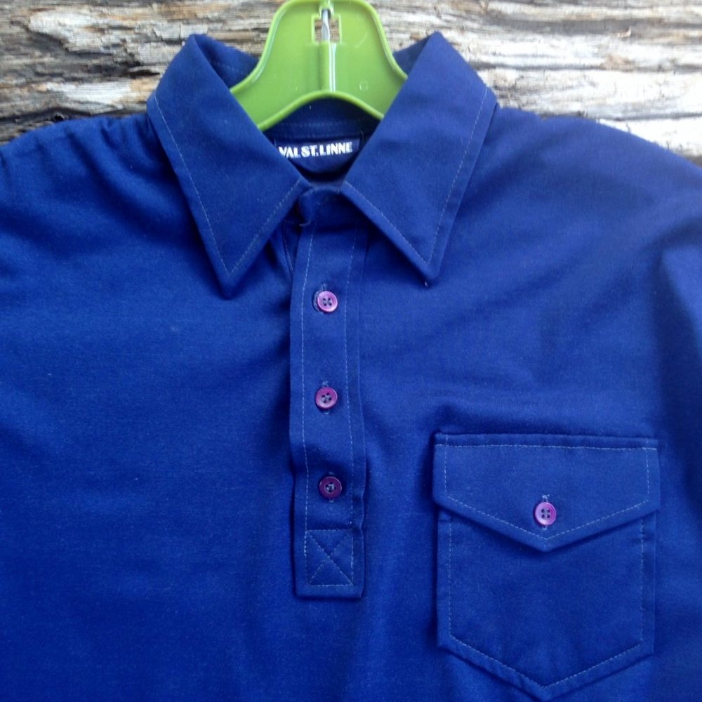Vtg Super Hipster Polo Cotton + Polyester in L - Picture 7 of 11